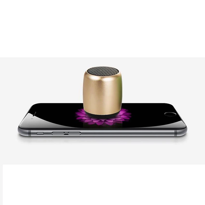 Aimitek Mini Wireless Speaker Small Pocket Size gold-2