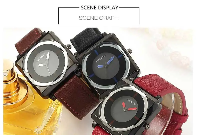 Лидирующий бренд, квадратные женские часы-браслет, наручные часы с кожаными кристаллами, женские кварцевые часы, Прямая поставка