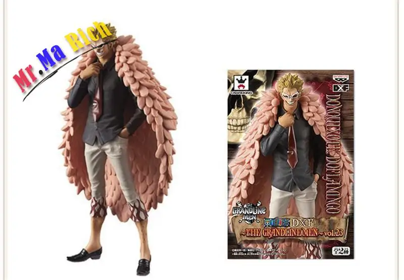 

One Piece Anime Joker Donquixote Doflamingo Flamingo Pvc Action Figure Kids Toys Figuras Anime Collectible Brinquedos 17cm