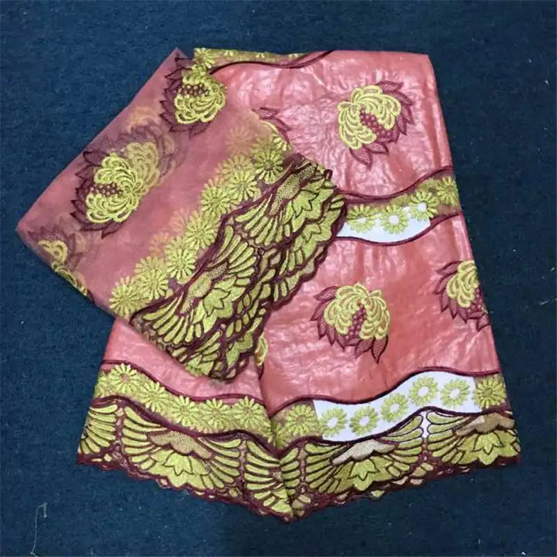 

High quality African design bazin riche fabric AFRICAN bazin clothes for ladies use