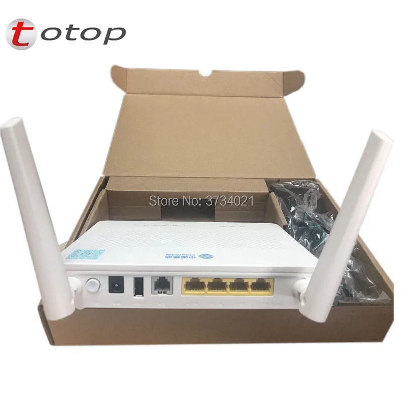 20 шт./лот Huawei GPON терминал HS8546V5 GPON ONU ONT 4GE порт + 1 телефон + 2USB с 2,4 г и 5 г двухдиапазонный WiFi, английский интерфейс с оптическим сетевым блоком и