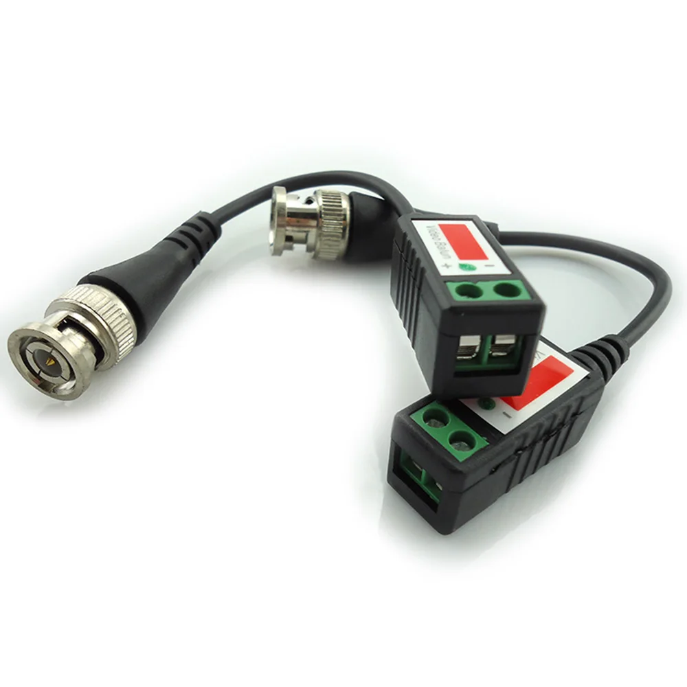 Gakaki 20piece 3000FT Distance UTP Video Balun Twisted CCTV Balun Passive Transceivers BNC Cable Cat5 Adapter for CCTV Camera