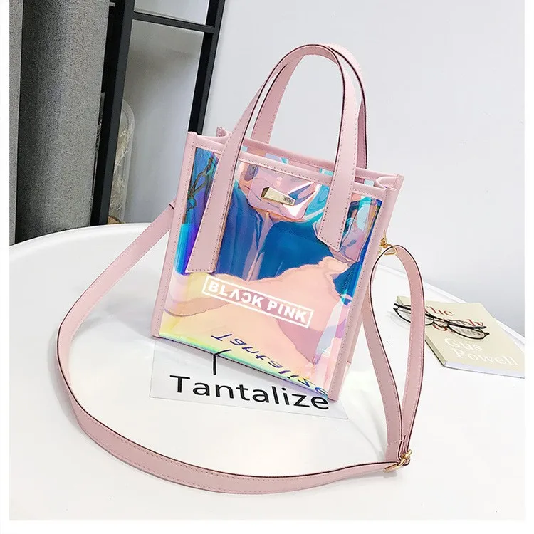 

Kpop bag Handbag laser bag shoulder bag crossbody bag for WANNA ONE BLACKPINK EXO GOT7 SEVEN TEEM TWICE Bangtan Boys storage bag