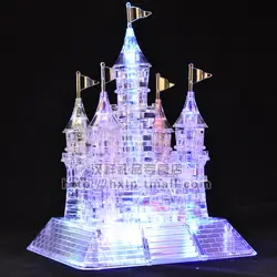 3D Трехмерная Хрустальная головоломка/флэш-музыкальный замок/105 собранная модель