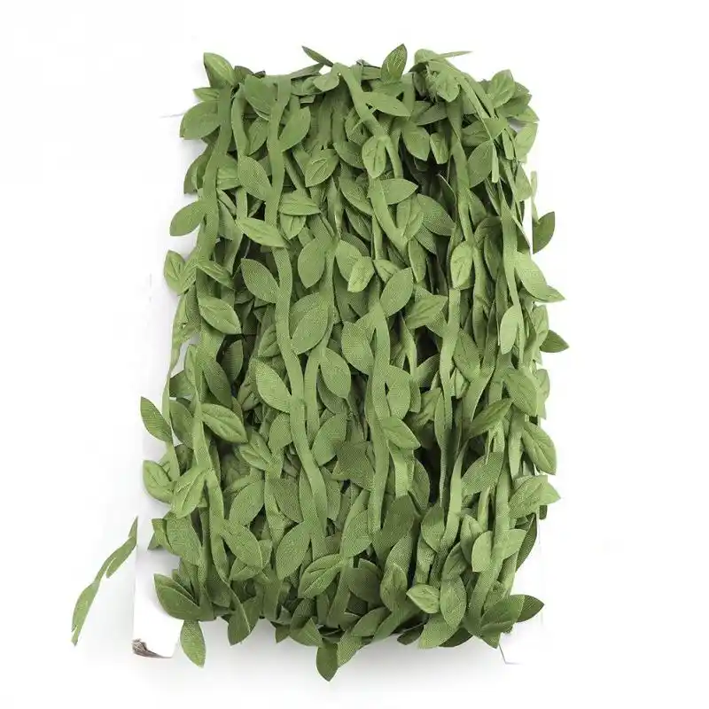 Green Leaves Leaf Trim Vine Wreath Party DIY Ornaments Wedding Party Home Deco