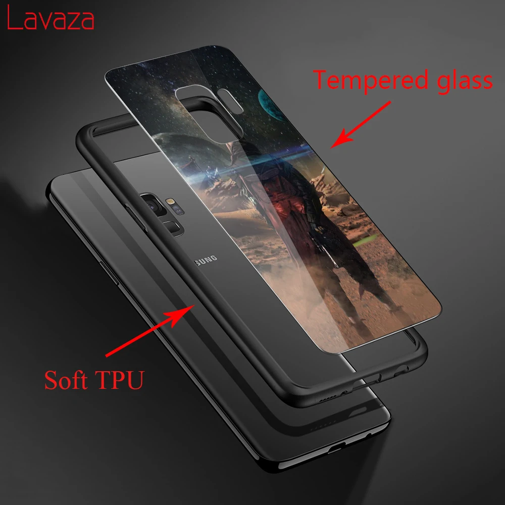 Lavaza Destiny 2 закаленное Стекло чехол для Samsung Galaxy S8 S9 S10 плюс S7 края Примечание 8 9 Мягкие TPU крышка