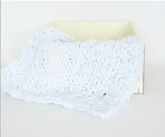 Новорожденных трикотажные волокно одеяло слои детская корзина писака наполнитель реквизит для фотосессии вязать ткань Blabket опора - Цвет: Blanket  A