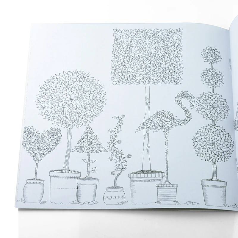 Online Shop 3PCS 24pages 19X19cm Secret Garden Fantasy Dream Enchanted Forest Art Inky Coloring Book Adult Relieve Stress Painting