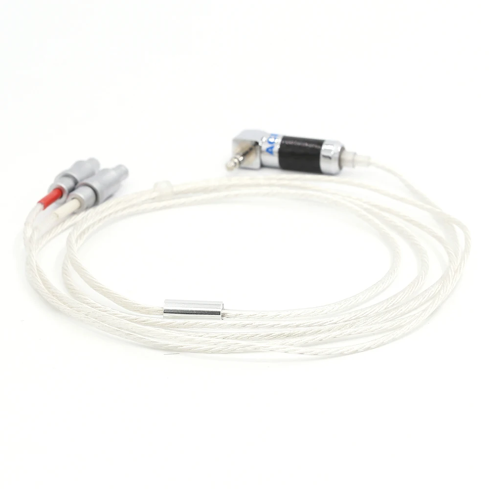 Hifi audio Silver plated 99 998 5N OFC 3 5mm connector Cable Headphone Earphone cable