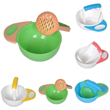 

Children Newborn Feeding Fruit Grinding Bowl Making Homemade Infant Baby Food Bowl Hand Food Conditioner