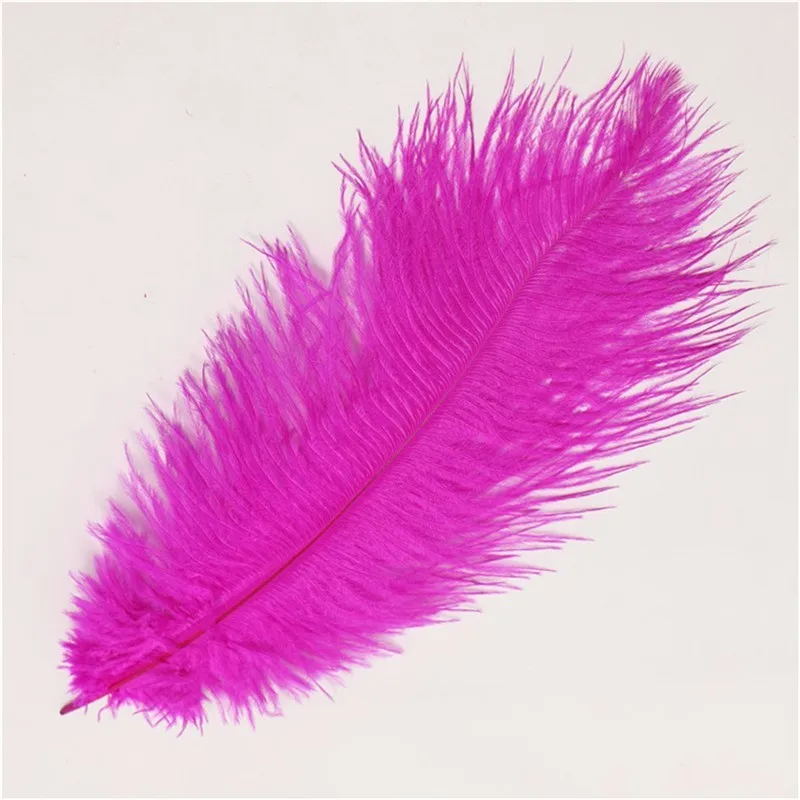 Buy Fashion Hot Pink Ostrich Tail Feathers 35 40cm