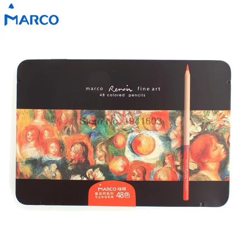 Marco 48Colors Drawing Pencil lapis de cor Profess...