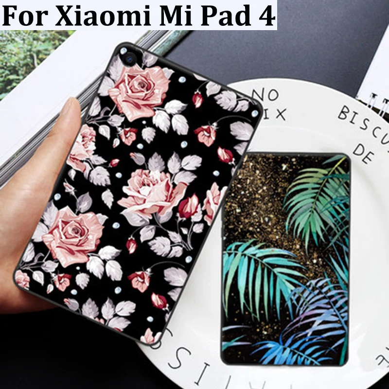 Чехол для Xiaomi Mi Pad 4 милый мультяшный мягкий чехол с рисунком Pad4 задние