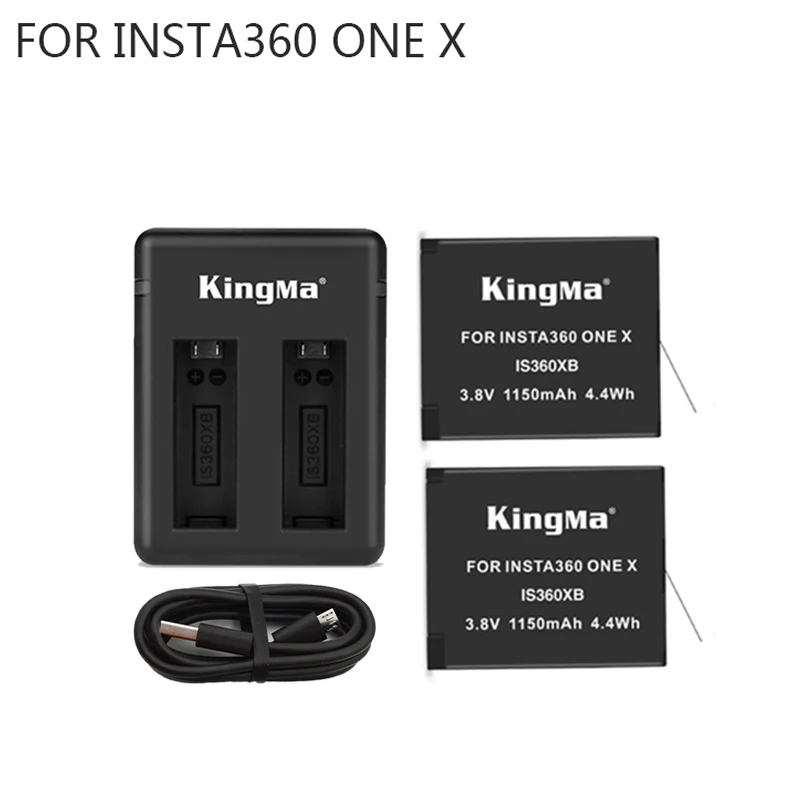 

2019 New Battery Fast Charging Insta360 One x Battery Charger Micro / Type-C Port Dual Charger Camera Accessories Kits