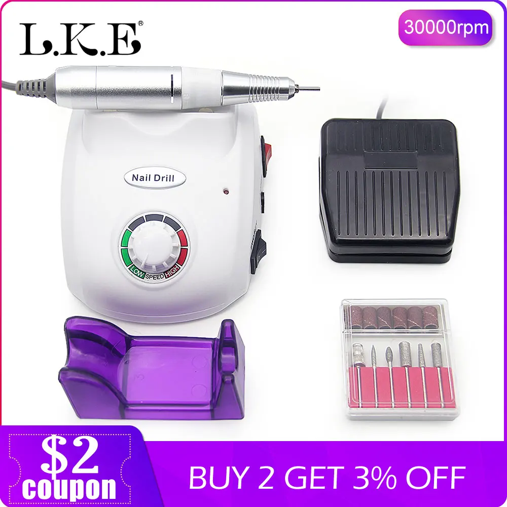 

LKE 502 Nail electric drill manicure machine 30000RPM professional manicure machine Drills Accessory Pedicure kit Nail Drill