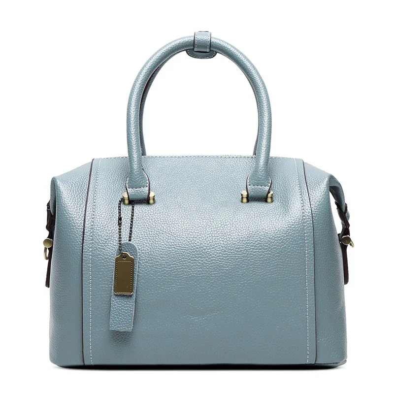 Женская натуральная сумка из воловьей кожи, сумка через плечо, сумка на руку, средний размер, Классическая модная сумка-мессенджер