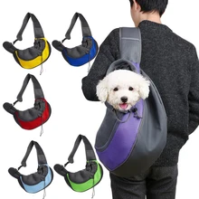 Pet сумка для переноски собак на открытом воздухе Дорожная сумка сетка Оксфорд Одиночная сумка через плечо перевязь сетка удобная сумка через плечо рюкзак
