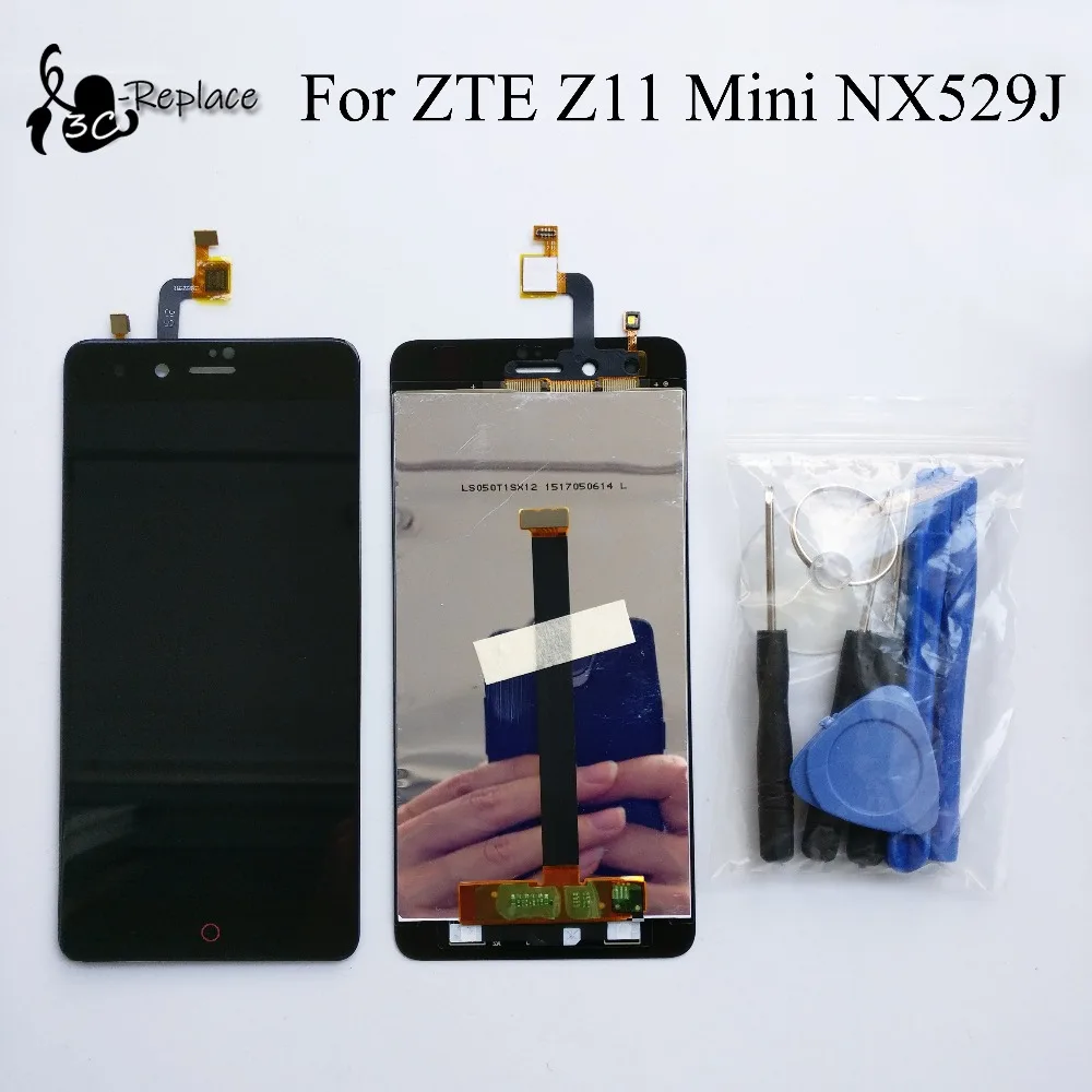 Черный/белый ЖК-дисплей + TP Для ZTE Nubia Z11 мини TD-LTE NX529J Дисплей кодирующий