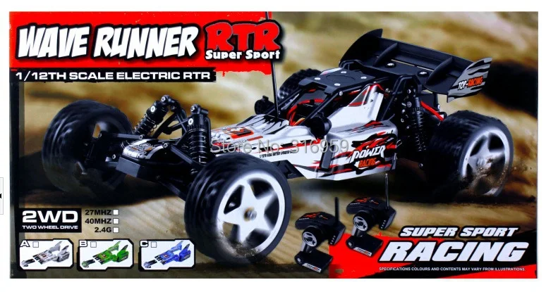 Rc автомобилей 2.4 г 60 км/ч 1:12 внедорожные багги 2WD 4CH высокая скорость гоночный