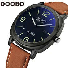 Top Brand Luxury Leather Strap Men s Quartz Fashion Casual Sports Army Watches Men Military Wrist