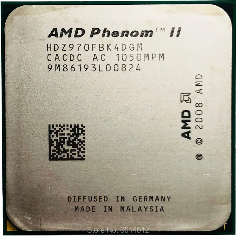 AMD Phenom II X4 970 الأسود الطبعة X4 970 3.5 GHz رباعية النواة معالج ...