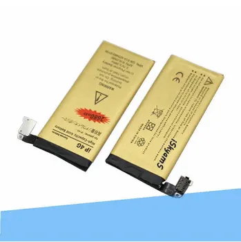 

20pcs /lot 2680mAh 0 zero cycle Replacement Li-Polymer Gold Battery For iPhone 4 4G Accumulator Batteries