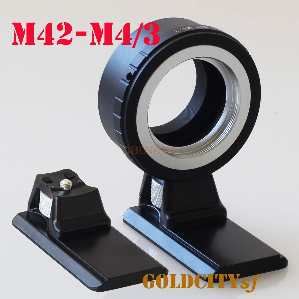 

M42 42mm Lens to Micro M 4/3 M43 Adapter ring with tripod stand for G6 G7 GH1 GF1 GF3 E-P1 gf5 E-P1 EPL5 EM5 EM1 EM10 camera