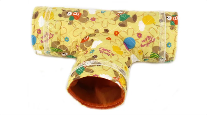 Bear print hamster tunnel