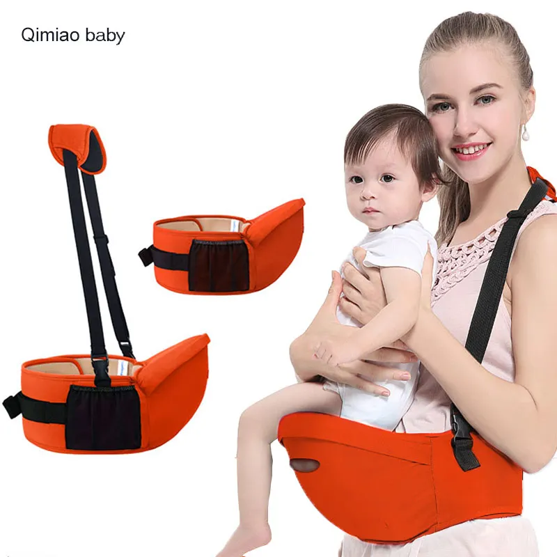 Противоскользящие эргономичный Baby Carrier 0-30 месяцев младенческой хлопок талии стул дышащие мягкие рюкзак мешок многоцелевой ребенка hipseat