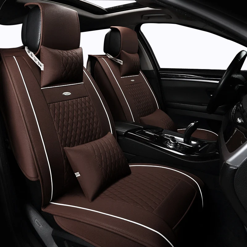 

PU Leather car seat cover set For Kia K2 K3 K4 K5 K9 SPORTAGE Rui Sorento Borrego cadenza Car Seats Protector car cushion