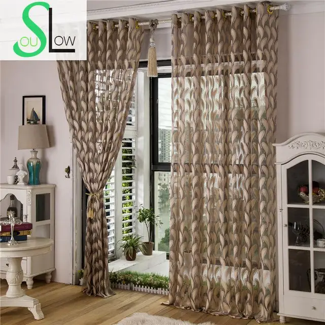 Langsam Seele Beige Weiß Kaffee Grau Jacquard Feder Vorhang Vorhänge ... Langsam Seele Beige Weiß Kaffee Grau Jacquard Feder Vorhang Vorhänge ...