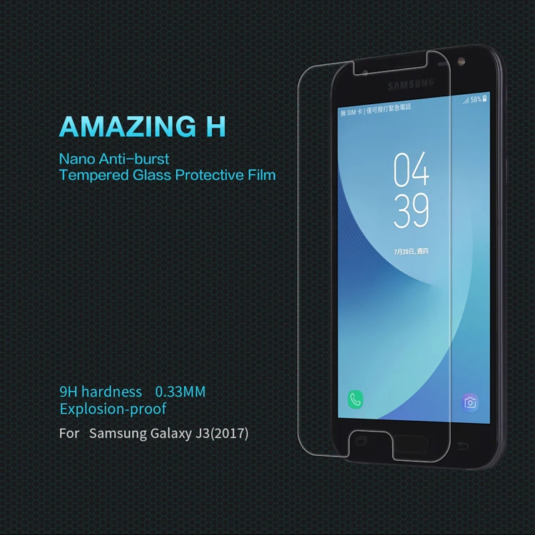 For Samsung J3 2017 Film NILLKIN 9H H Tempered Glass Protective Film