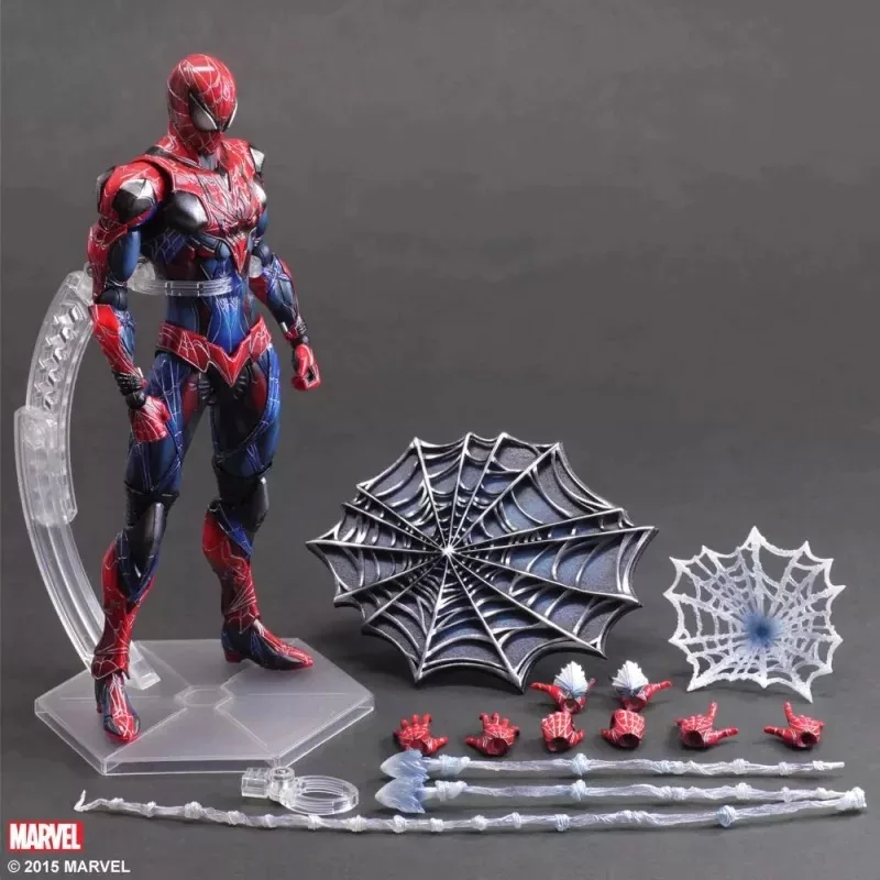 PLAY ARTS 27 см черный и красный Человек-паук тьма Человек-паук Мстители супер герой фигурка модель игрушки