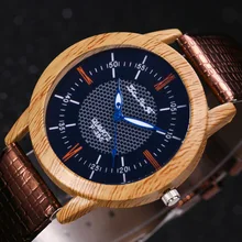 Reloj Masculino Relogio, relojes de madera Natural de bambú para hombre, relojes de pulsera de cuarzo de marca de lujo Vintage de madera para mujer