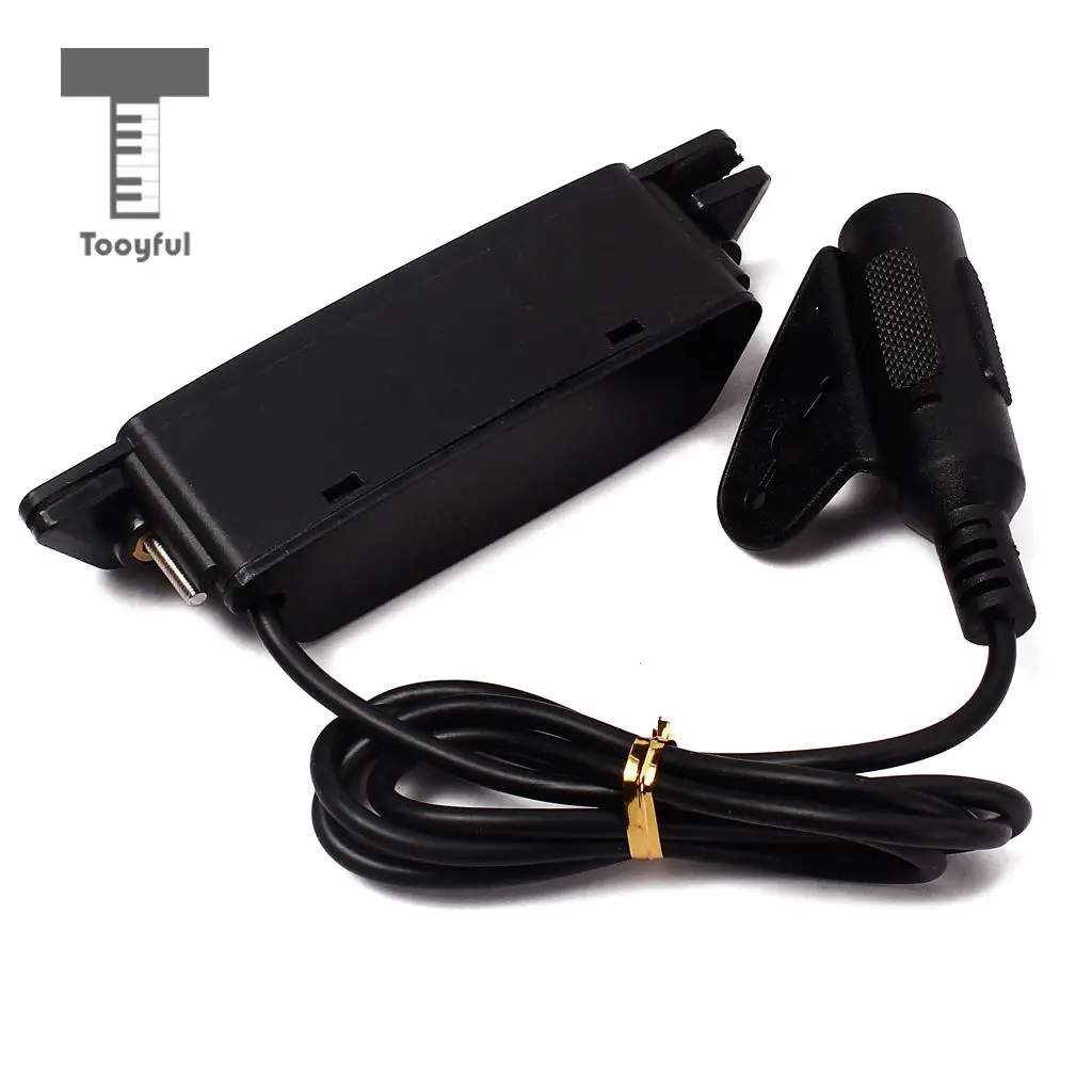 Tooyful Magnetic Soundhole Pickup for Acoustic Guitar with 6.35mm Output Endpin Jack