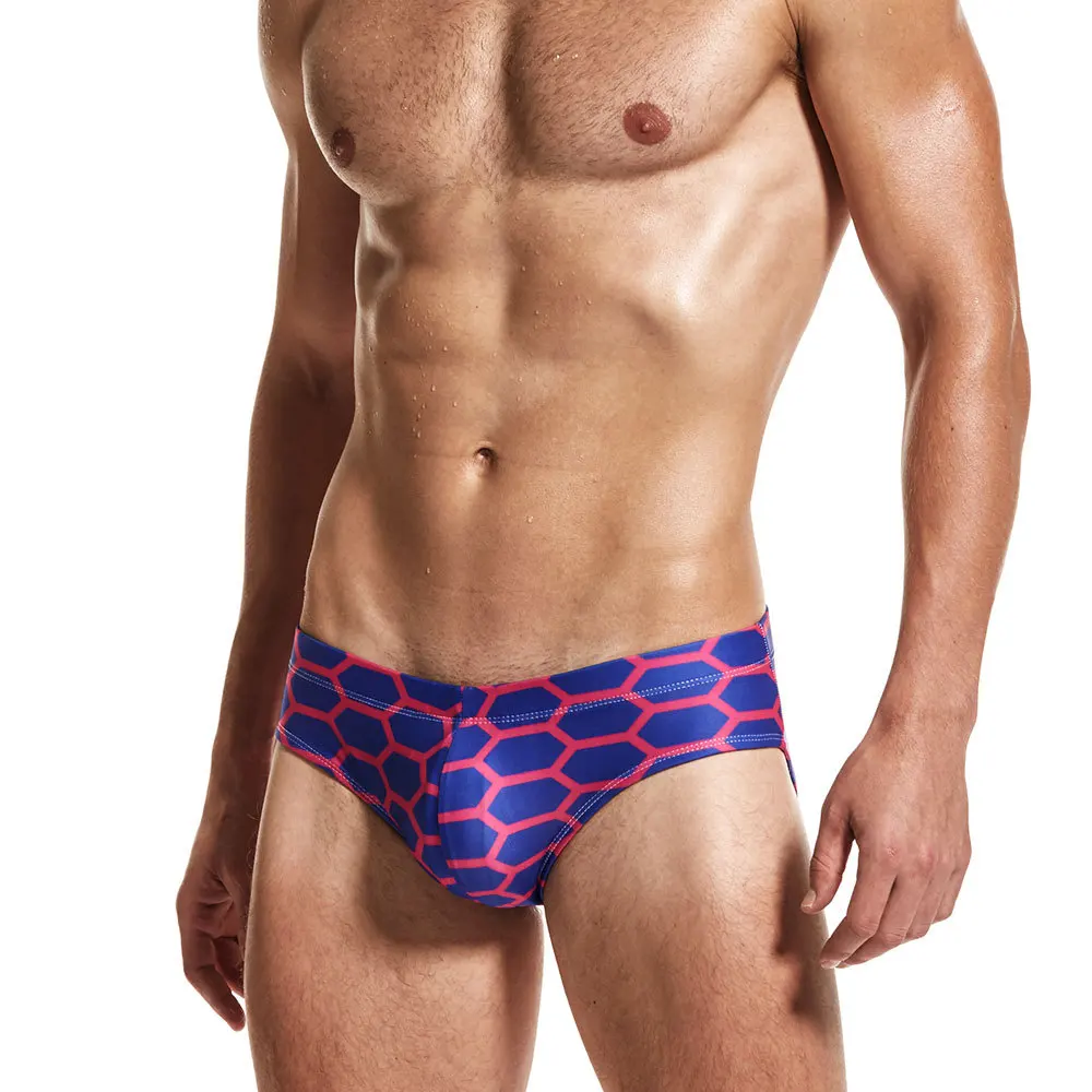Y228 геометрический принт мужские купальники с низкой талией сексуальные мужские шорты купальные zwembroek heren мужские купальный костюм Sunga пляжные шорты
