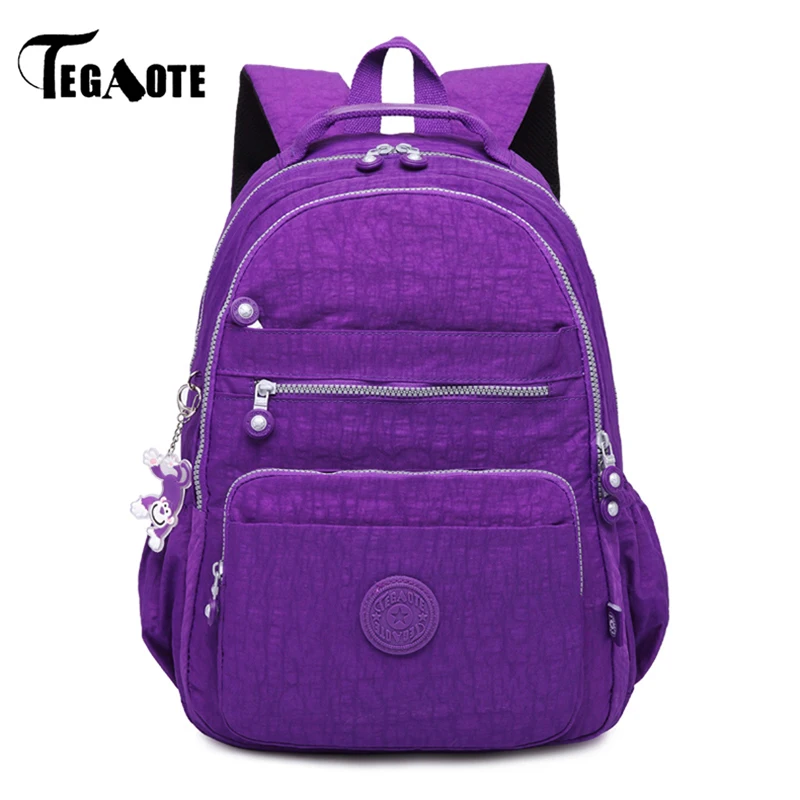 TEGAOTE мужской школьный рюкзак для подростков, Mochila Masculina, рюкзак для путешествий, женская школьная сумка, нейлоновая, унисекс, 15,6 дюймов, сумки для ноутбука