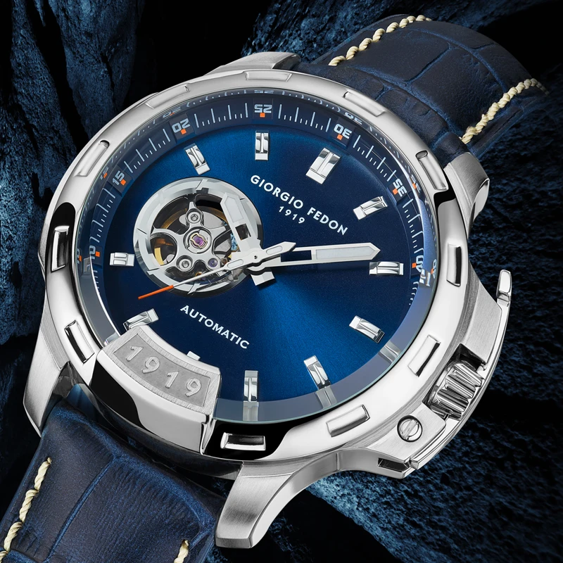 GIORGIO FEDON 1919 TIMELESS IV Men Watch Luxury Italian Brand Automatic  Mechanical Leather Waterproof Relogio Masculino - AliExpress Watches