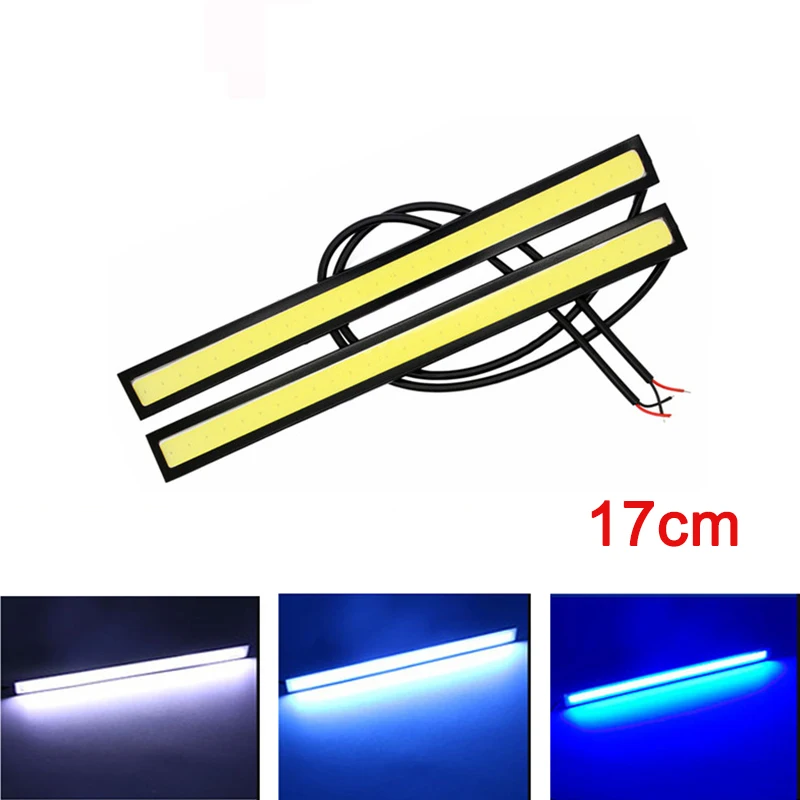 2PCS 17cm Daytime Running Light COB DRL LED Car Lamp External Lights Auto Waterproof Car Styling Universal Led DRL Lamp (6)