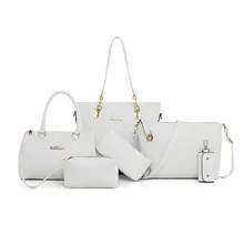 Sac à main Composite pour femmes, 6 pièces, à bandoulière, de luxe, pochette portefeuille, 2021