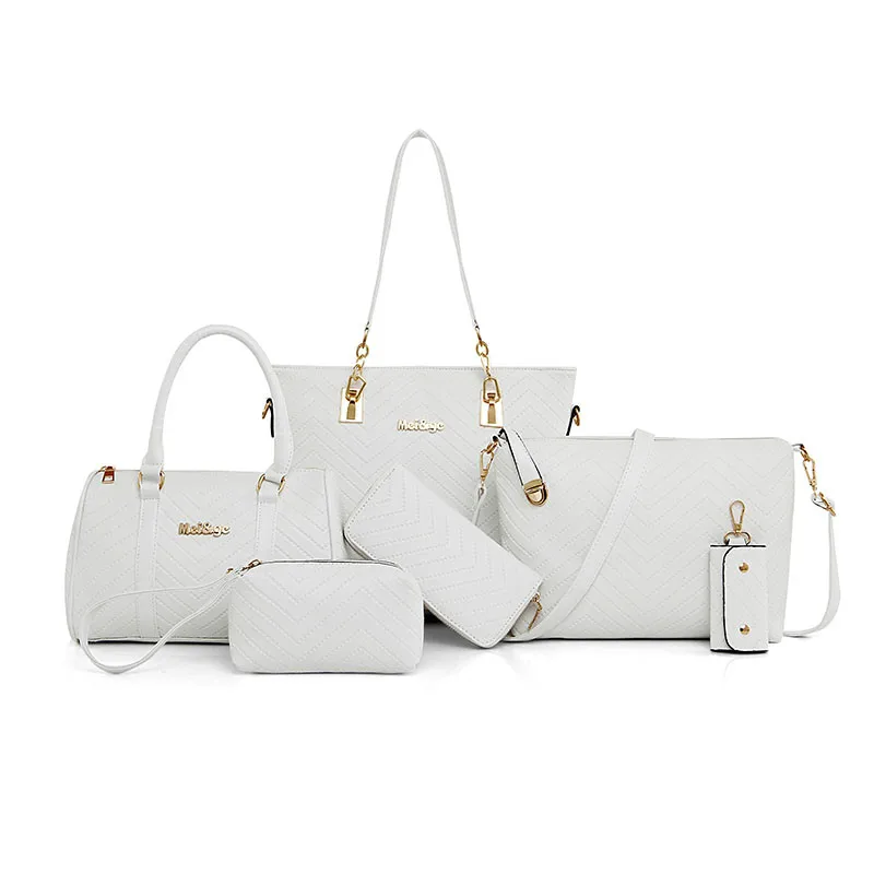 6 Pcs/set Composite Bags Women Shoulder Crossbody Bags for women 2019 Luxury Handbag Purse Clutch Wallet sac a main bolso mujer|Top-Handle Bags| - AliExpress