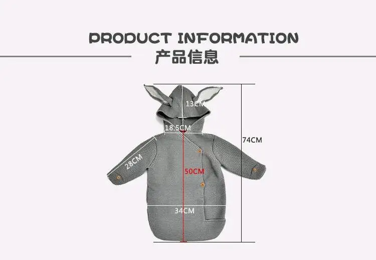 Пеленальное Одеяло для новорожденных; спальный мешок с милыми заячьими ушками; вязаное теплое одеяло с защитой от ударов; одеяло для коляски; Одежда для младенцев