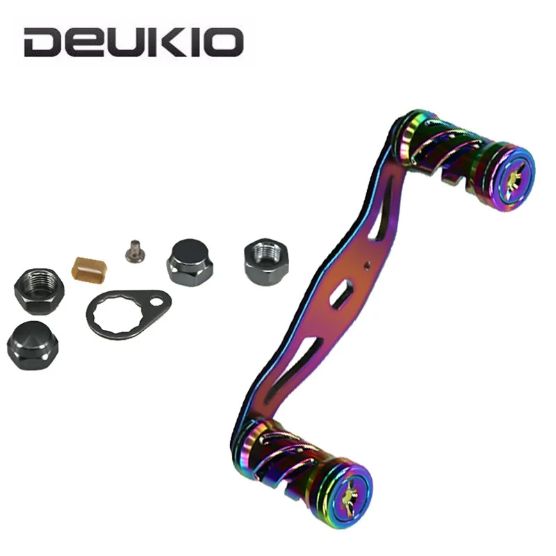 DEUKIO الملونة الصيد بكرة مقبض الغزل الصيد عجلة كرنك الروك الذراع مع DIY مجددة قبضة المقابض الطعم الصب بكرة مقبض DEUKIO الملونة الصيد بكرة مقبض الغزل الصيد عجلة كرنك الروك الذراع مع DIY مجددة قبضة المقابض الطعم الصب بكرة مقبض