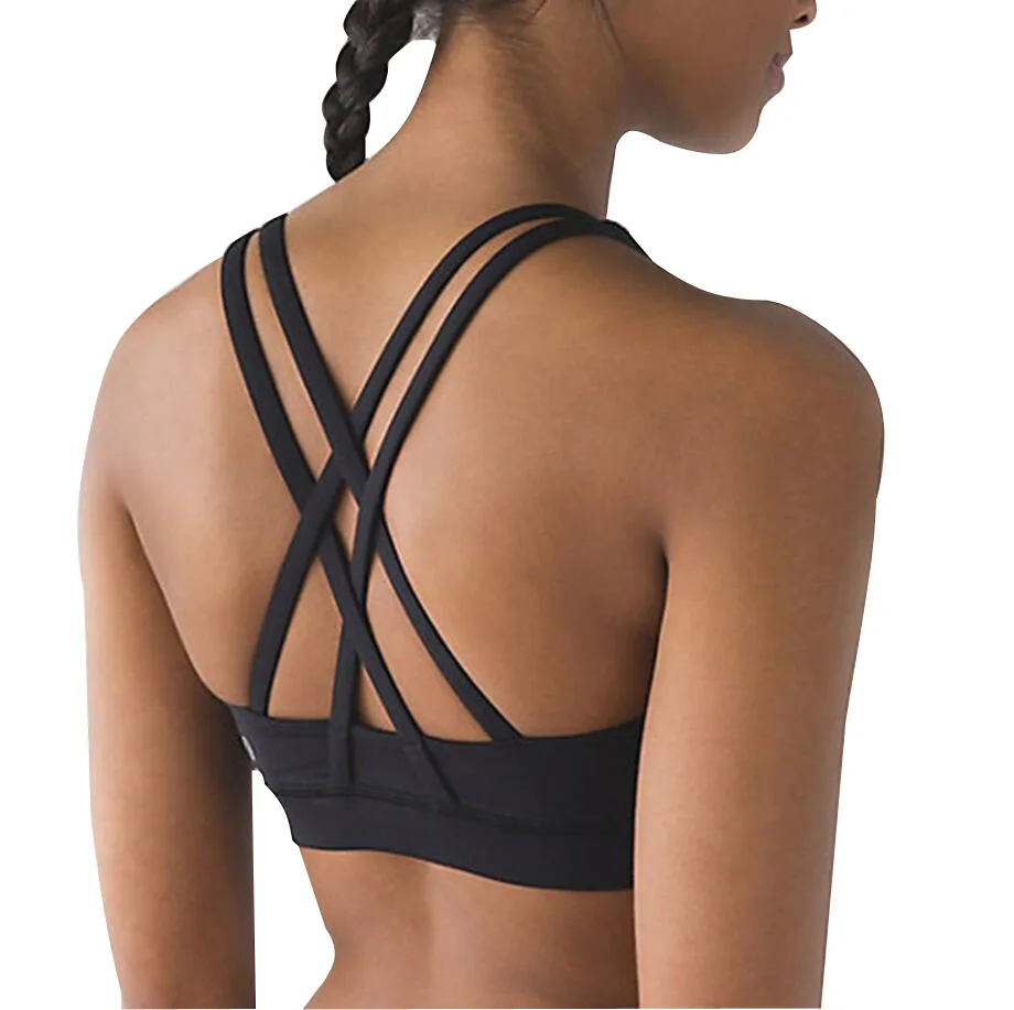 cross back sports bra