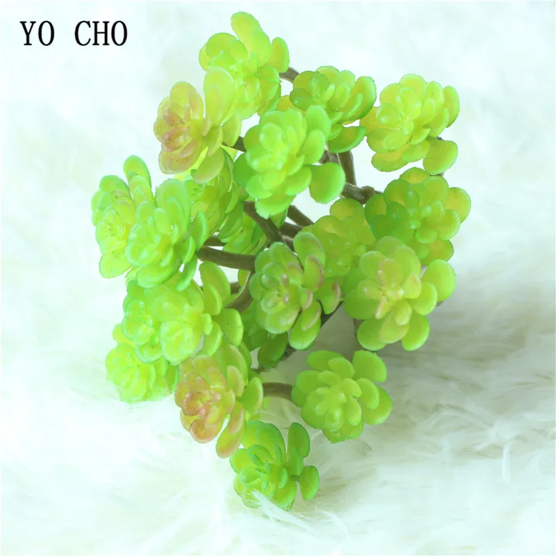 YO CHO 1PC Creative Artificial Succulent Grass Plant Fake Landscape Lotus Rare Plants Flower DIY Home Tropical Party Decoration | Дом и сад