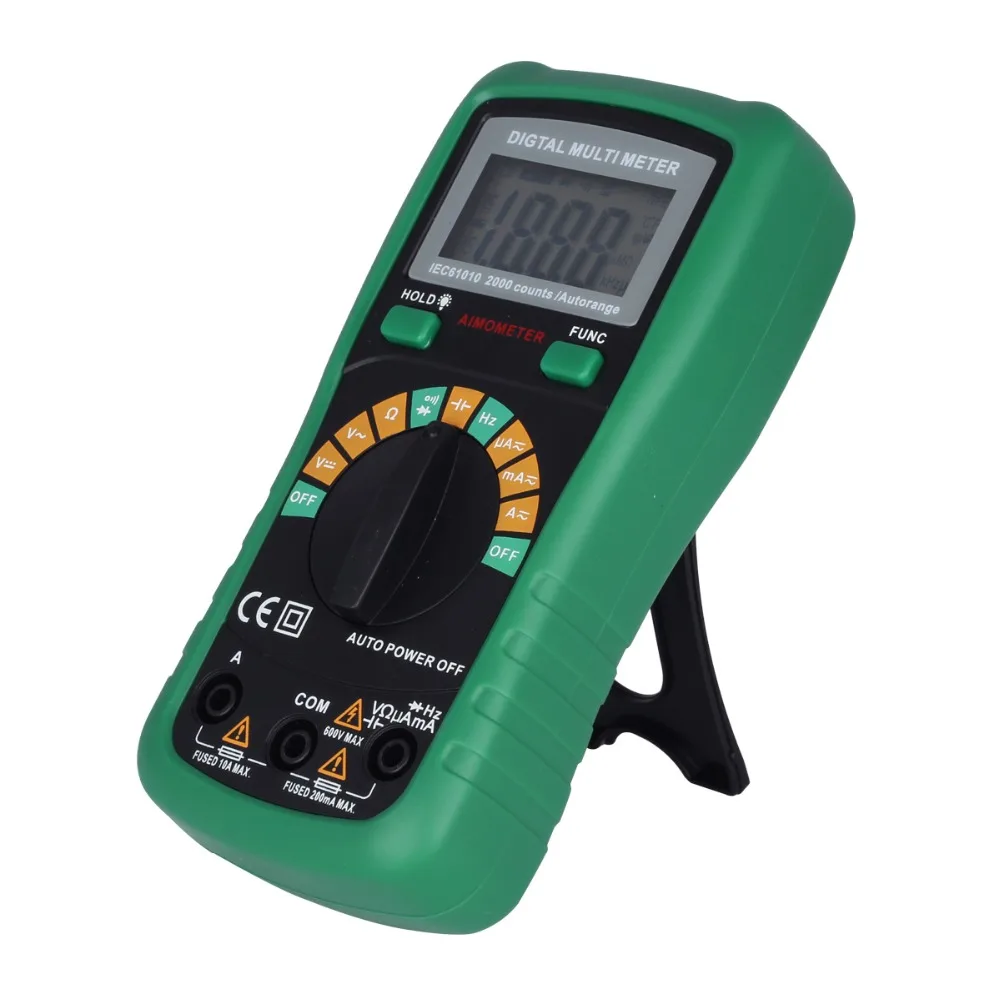 Aimometer ms8233d Pro цифровой мультиметр DC/AC Напряжение ток Гц Сопротивление диод емкости