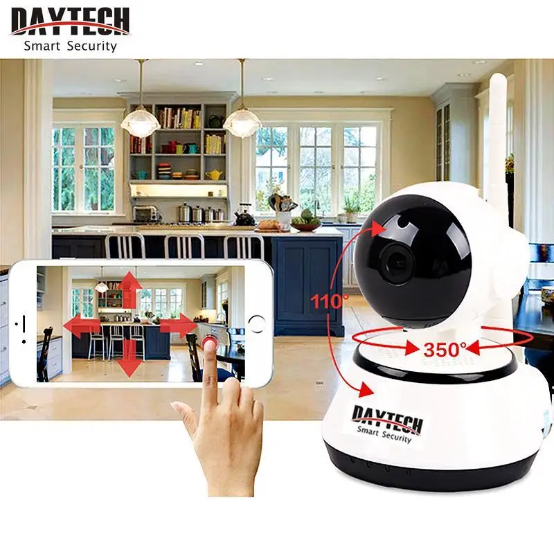 Wireless Network Security IP Camera Plug Play Pan Tilt IR Cut Night Vision 720P HD 1