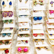 60 пар различных женских модных украшений красивые серьги из горного хрусталя серьги смешанные стили