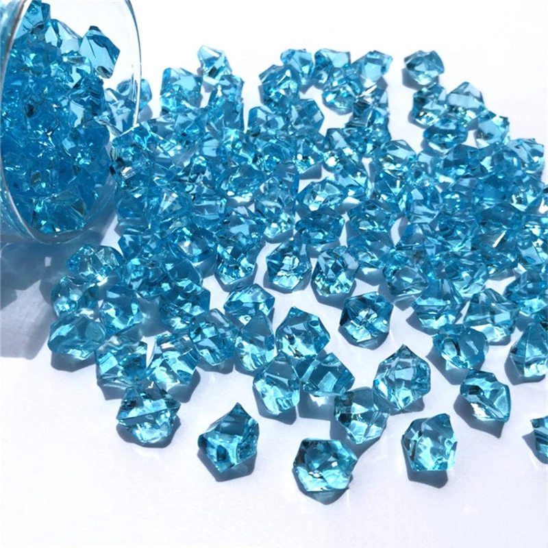 Хрустальный акриловый камень драгоценный камень ледяные камни ваза завод гидропоники 150 шт мульти разноцветные орнаменты - Цвет: Dark Blue