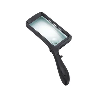 

2X 4X LED Illuminated Magnifying Glass Folding Handle Reading Magnifier with LED Lights